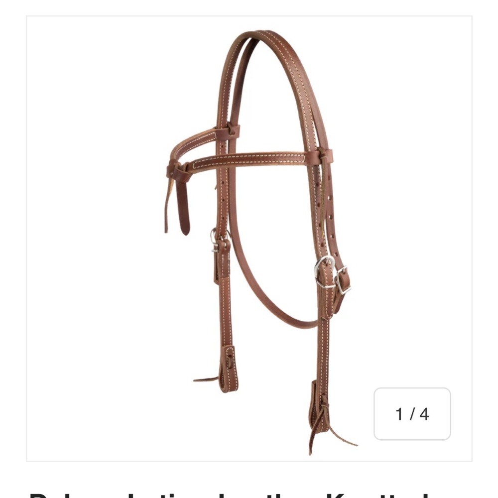 Weaver Premium Double Knot Brown Leather Western Horse Bridle